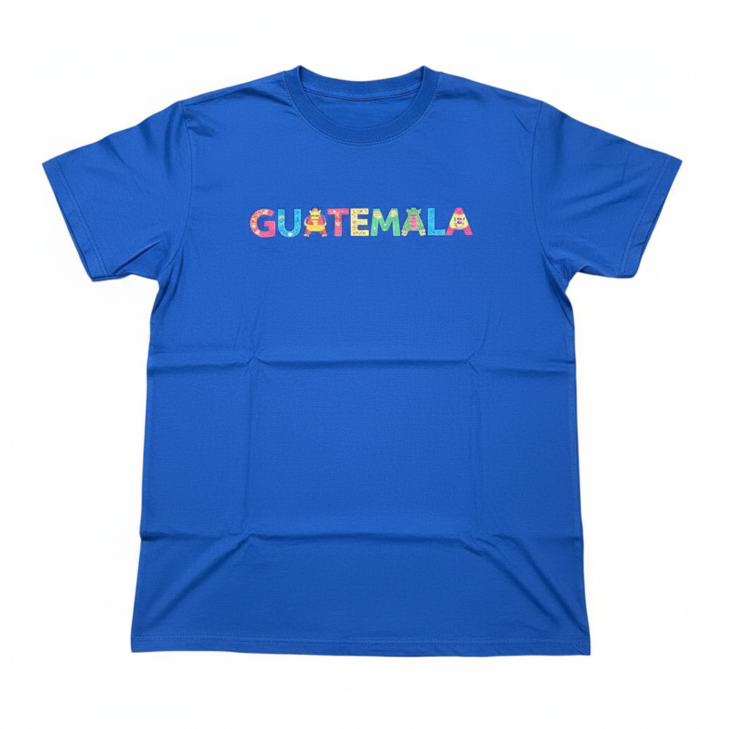 Azul Guatemala Letras