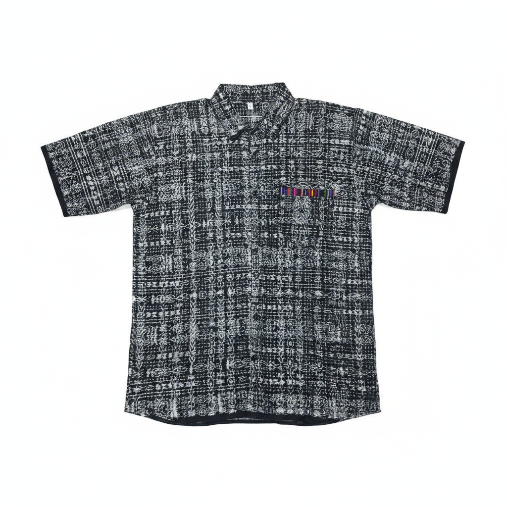 Camisa Negro Ikat